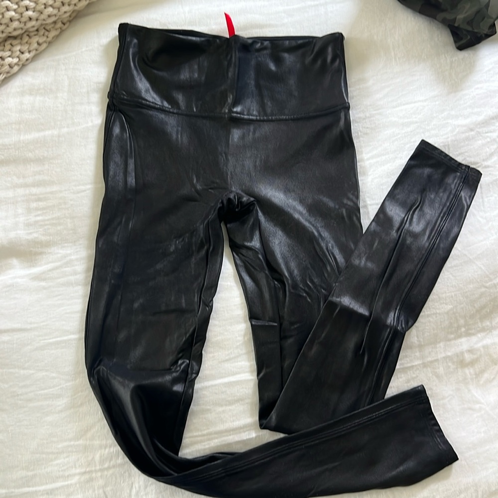 Spanx faux leather Leggings